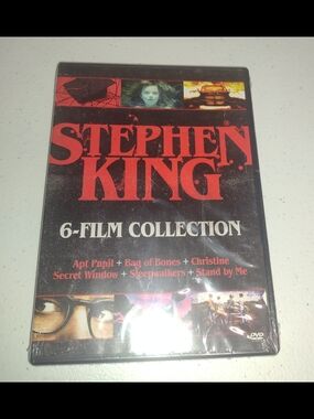 Sealed Stephen King 6-Film DVD Collection - Black & Red